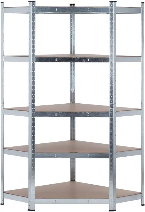 Estantería Modular de Acero y MDF Antihumedad 5 Baldos Ajustables Carga Máx. 875Kg - 1