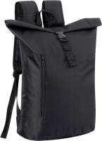 Mochila Baroni Home Rolltop de Lona, Espaciosa y Resistente con un Diseño Casual para Viajes y Uso Diario, Ligera y Cómoda, en Gris y Negro - details 1