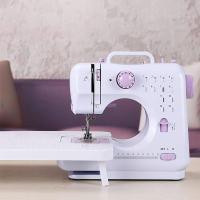 Máquina de Coser Eléctrica Portátil Mini para el Hogar Artesanal 12 Ganchos con Prensa de Pie - details 2