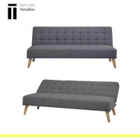 Modelo Versalles - Sofá Cama con Apertura Clic-Clac |   Donde la Elegancia y el Confort se encuentran |   Diseño Capitoné en Color Gris |   189,5 x 88 x 89 cm - details 3