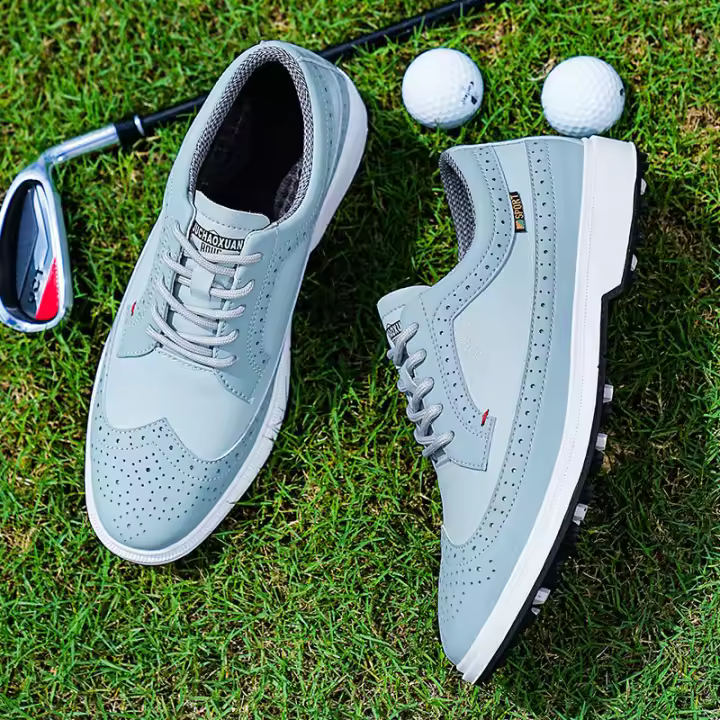 Zapatos de golf de gran tamaño estilo británico zapatos deportivos casuales ligeros y resistentes al desgaste - 1