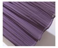 Vestido morado de gasa con volantes y cuello plisado elegante con cordones para mujer, moda coreana, corte en A, hasta la rodilla, 2024 - details 8