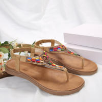 Sandalias Planas de Estilo Bohemio para Mujer Sandalias de Gladiador con Clip - details 11