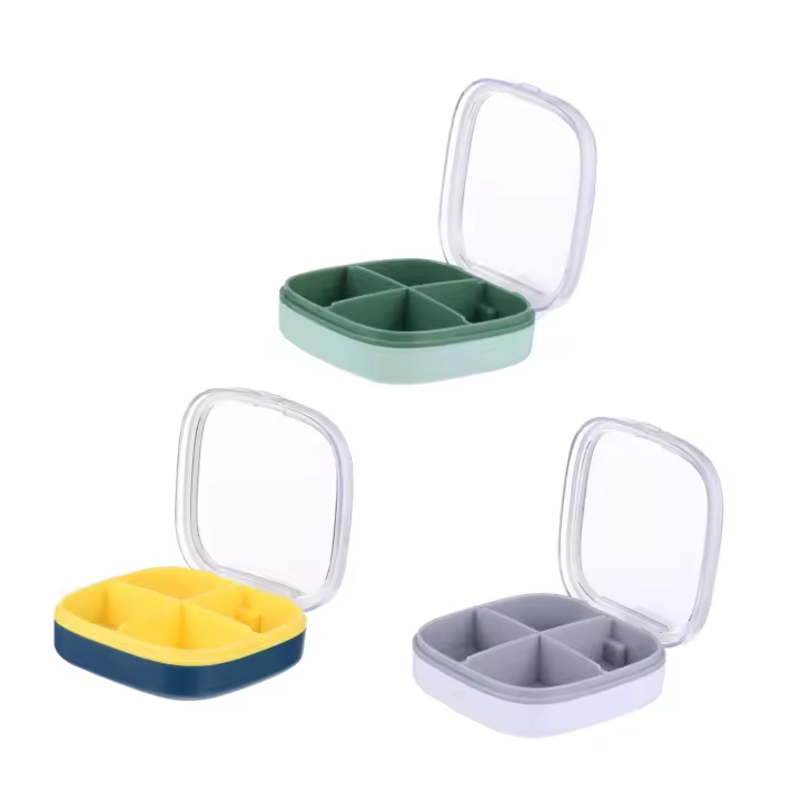 Organizador de Pílulas Portátil Cajón con Compartimentos Desmontables para Aceite de Pescado - 1