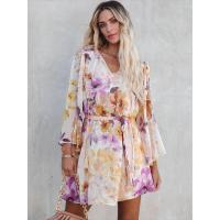 Vestido de noche con cordones y cuello en V Moda Estética Casual para mujer - details 1