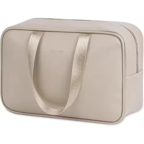 Neceser Bolsa de Viaje Organizador de Maquillaje para Mujeres y Niñas (Marrón) - 1
