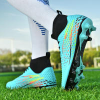 Botas de fútbol profesionales para hombre, zapatos de fútbol de Punta larga, zapatos de fútbol de tobillo alto para exteriores, zapatos de entrenamiento para niños - details 14