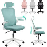 Silla de Oficina Ergonómica Ajustable, Reclinable, Soporte Lumbar, Reposacabezas, Plegable, Transpirable, Ruedas Giratorias 360° Soporta hasta 120kg - details 0