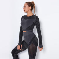 Nessaj-Conjunto de mallas deportivas transpirables, chándal de malla sin costuras - details 14