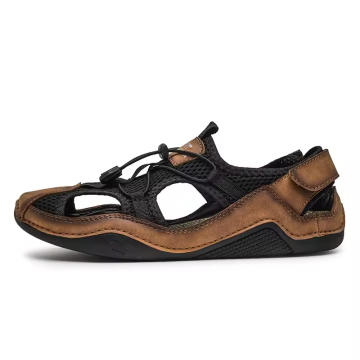 Sandalias de hombre de verano, nuevos zapatos de playa, sandalias de hombre antideslizantes, cosidas a mano, zapatos de hombre. - 1