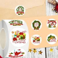 Pegatinas DIY 500 Uds etiquetas de sello para fiesta de Navidad, paquetes para hornear, decoración de papelería - details 8