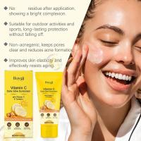 Crema de protección solar con vitamina C SPF 50+, protección UV, antioxidante, bloqueador solar, ligero, Corea, para todo tipo de piel - details 3