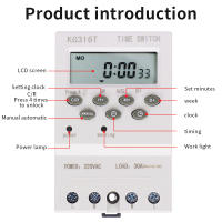 Interruptor de temporizador Digital, relé programable electrónico automático, Control de tiempo de 168 horas, semana/día/minutos/segundo, KG316S 220VAC 25A - details 29