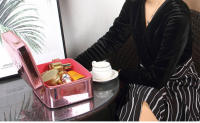 Bolsa de Cosméticos de Macarón Diseño Tamaño Pequeño, Alta Gama, Sensación Avanzada, Almacenamiento de Cosméticos de Niche para Salidas Portátiles - details 11
