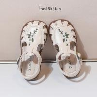 Sandalias de princesa bordadas para niñas pequeñas, zapatos planos e informales, estilo francés, para verano, 2023 - details 8