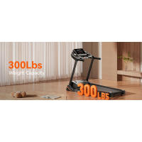 RENESTAR Home, 0-15% Inclinación automática, cintas de correr plegables de 3HP para correr y caminar, capacidad de peso de 300 libras, cinta de correr inclinada equipada - details 7