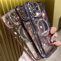 Funda Transparente de Diamante para iPhone Carga Inalámbrica Magnética Accesorios de Electrónica - details 2