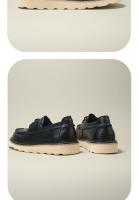 Nuevos zapatos de hombre, zapatos de cuero genuino de alta gama, de cuero vacuno puro, casuales, con suela suave. - details 8
