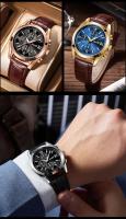 Relojes de pulsera de cuarzo de acero inoxidable POSHI 926 de lujo de primera calidad para hombre, esfera con correa de aleación, esferas redondas, reloj de pulsera de negocios para hombre - details 8