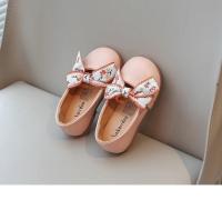 Zapatos de cuero para niñas, mocasines planos de cuero PU suave para niños, mocasines sin cordones con lazo de cinta, princesa dulce, sencillo, clásico, talla 21-34, nuevo - details 6