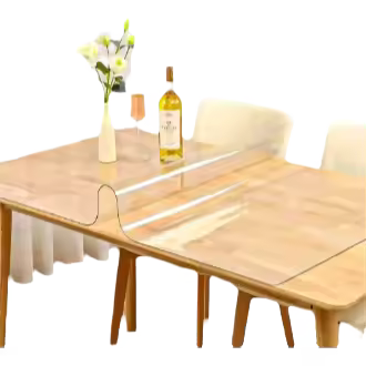 Mantel de PVC transparente resistente al calor, impermeable y a la grasa, 1 pieza, mantel de comedor para cocina y restaurantes. - 1