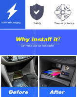 Cargador inalámbrico QI para Chevrolet Equinox 2017-2021 Accesorios de modificación de interior Placa de carga rápida de teléfono 15W Fabricado en China - details 1