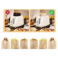 Bolsas reutilizables para tostadora, bolsa de plástico antiadherente para sándwich tostado, fácil de abrir, 10 piezas B - details 4