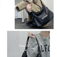 Bolso nuevo para mujer, bandolera de un solo hombro, gran capacidad, clase de estudiante universitario, bolso de mano de lona negro versátil informal - details 7