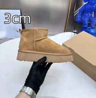 Botas de invierno de piel cálidas para exteriores, nieve clásica, zapatos de mujer - details 3
