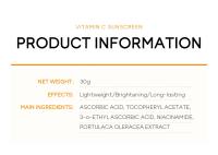 LAIKOU VC crema protectora solar Protector solar Facial Spf50 Gel loción de aislamiento crema blanqueadora cremas hidratante Facial 30g - details 1