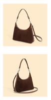 Bolso de cuero de vaca de gamuza, bolso tote de alta calidad, gran capacidad, bolso de hombro de cuero genuino para viajeros - details 18