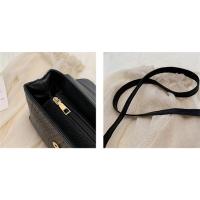 Bolso de Hombro para Mujer Simple Tipo Mensajero con Flap en Cuero PU Bolso Cruzado Casual Negro para Señora - details 20