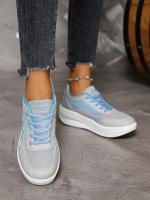 Zapatillas Deportivas Casuales Nuevas Otoño 2023 para Mujer Moda Transpirable Malla Zapatos Planos con Plataforma Zapatos Vulcanizados - details 11