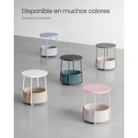Mesa Lateral Redonda Moderna Espaciosa para Sala de Estar, Dormitorio, Mesita de Noche - details 25