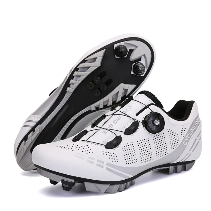 Zapatillas de ciclismo para hombre, calzado para bicicleta de montaña, Compatible con el sistema SPD, calas de Pedal para montar en exteriores e interiores - 1