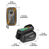 Bolsa Impermeable para Teléfono de Bicicleta de Montaña, Bolsa de Almacenamiento para Bicicleta, Accesorios de Ciclismo - details 3