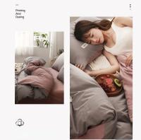 Funda de Edredón para Otoño Invierno Juego Doble Queen King Tamaño Gris Confort de Algodón Suave Microfibra para Cama Todo Año - details 4