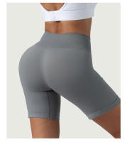 Pantalones cortos profesionales sin costuras para mujer, Shorts de licra, elásticos, transpirables, levantamiento de cadera, ocio, correr - details 8