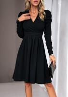 Elegante Vestido de Midi para Mujer Color Sólido, Estilo A Línea, Primavera Otoño 2025 - details 8