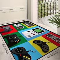 Tapete para piso, alfombras coloridas con diseños de videojuegos, alfombra antideslizante para sala de estar y dormitorio, 1 unidad - details 4