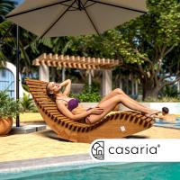 Plegable Java Jardín Exterior Madera Acacia Cert. FSC ®   Ergonómica 155x60x93cm Capacidad 160Kg - details 2