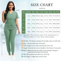 Uniformes médicos multicolores, conjunto de batas quirúrgicas para enfermeras de hospital, accesorios para enfermeras unisex, ropa de trabajo para salón de belleza y clínica dental. - details 1