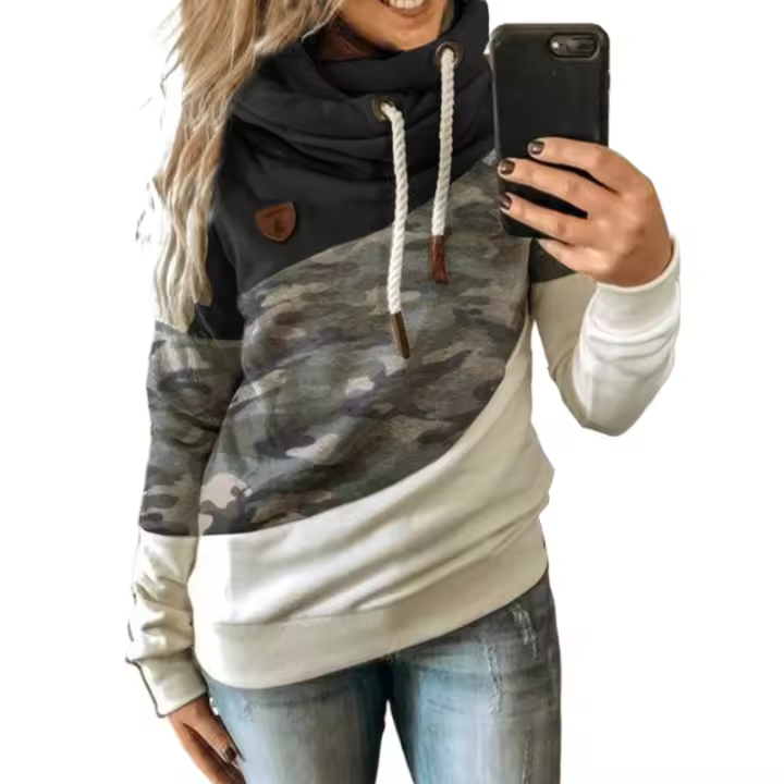 Ropa deportiva con capucha para mujer, ropa deportiva de otoño e invierno, ropa de moda para mujer, informal, a la moda, comparativa - 1