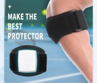 Almohadillas protectoras de codo de tenis ajustables, correa de golfista profesional, síndrome de dolor Lateral, epicondilitis, nuevo, 1 unidad - details 0