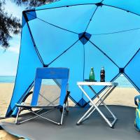 Silla Plegable de Playa Portátil Bajo Camping Espalda Alta en Malla Ultraligero con Bolsa de Transporte - details 14