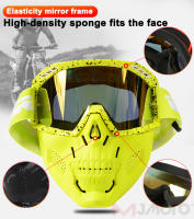 Gafas de Casco de Motocicleta VEMAR Máscara Facial Desmontable con Lente HD - details 8