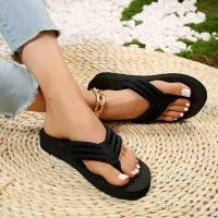 Chanclas planas para mujer, zapatillas de baño de verano 2025. zapatos de playa al aire libre, sandalias ligeras, zapatos deslizantes para mujer - details 2