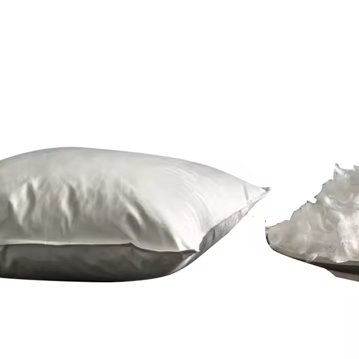 Elegante Almohada de Plumas de Ganso Almohada de Memoria Saludable Antibacteriana - 1