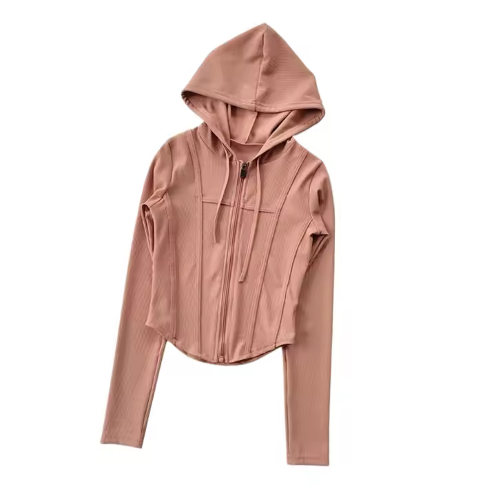 Abrigo Deportivo para Mujer Chaqueta con Capucha Secado Rápido Ideal para Entrenar y Correr - 1