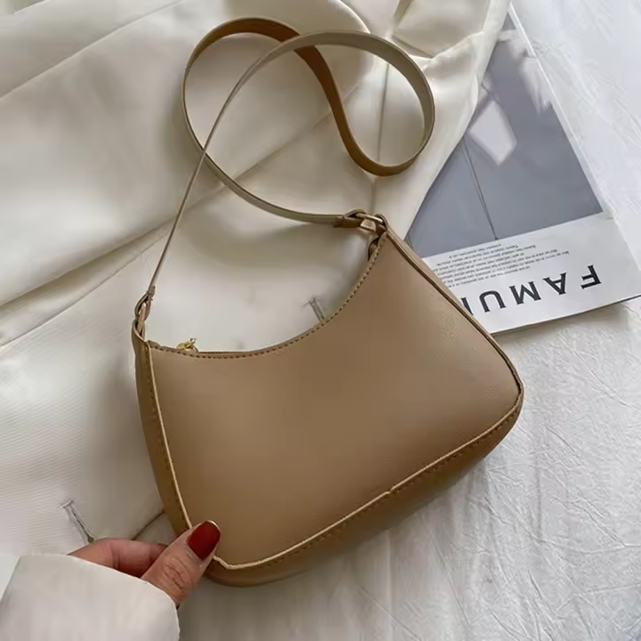 Monedero, bolso para teléfono móvil, bolso de gran capacidad para axila, bolso de mujer, bolso de hombro para mujer, bolso cuadrado pequeño, bolso de cuero PU - 1